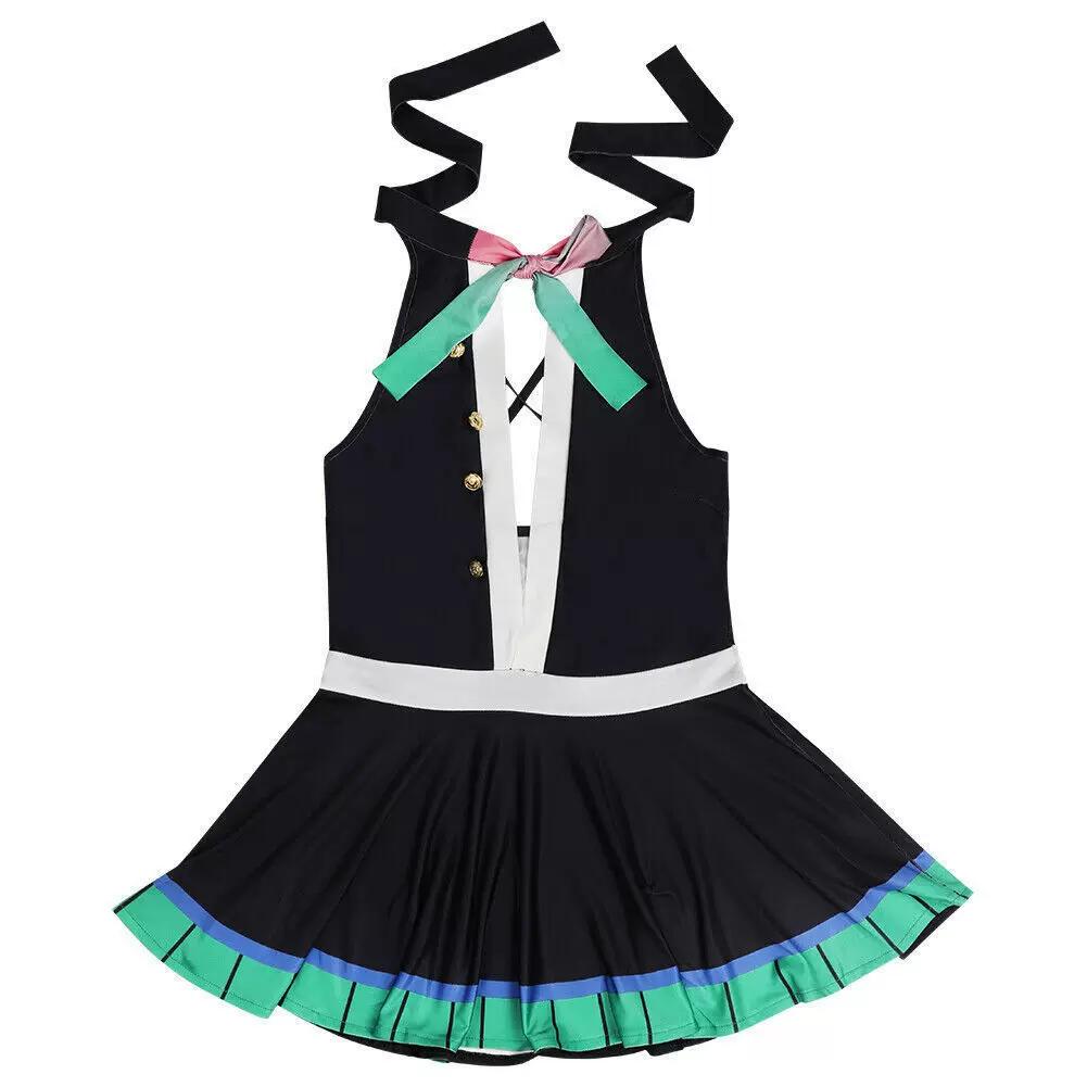 Demon Slayer Kaigaku Demon Slayer Corps Uniform Upper Rank Six Thunder Breathing Cosplay Set