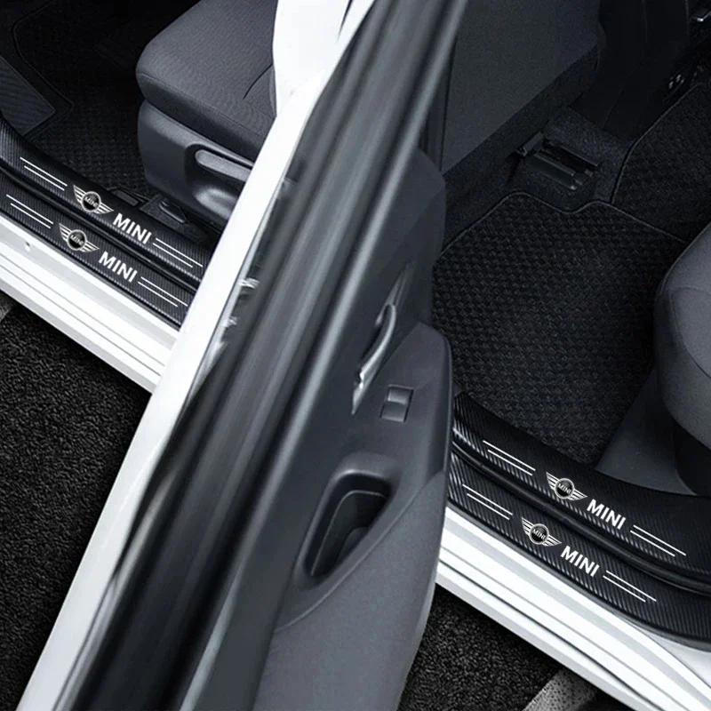 AWS1 Car Interior Threshold Sticker Door Sill Strip For Mini Cooper One JCW F54 R56 R57 R58 R59 R60 R61 F55 F56 F57 F60 R50 R53 R55
