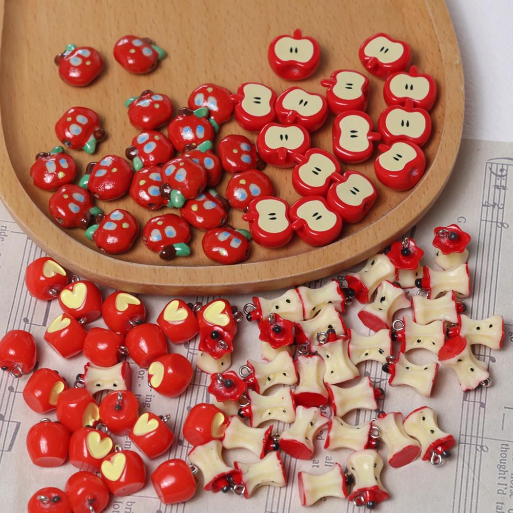 Heart-Shaped Apple Core Beading Pendant for DIY Jewelry