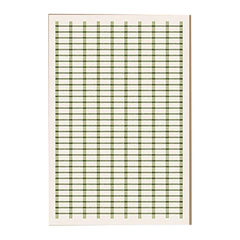 Green Polka Dot Carpet Floral Line Rugs Geometric Decoration Rug Minimalist Plaid Living Room Carpets Bedroom Easy Clean Carpet