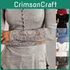 Chic Women Casual Hollow Out Lace Long Sleeve Round Neck Blouse Tops
