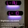 Humidity Display LED Digital Wall Clock Electronic Alarm Clock  Wall-mounted Decoration