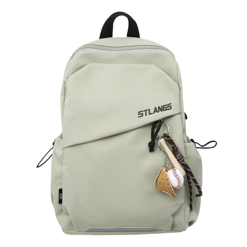 

Trend casual backpack women s high-end sense niche large-capacity fashion high-value trendy brand high school college student backpack single pack светло-зеленый