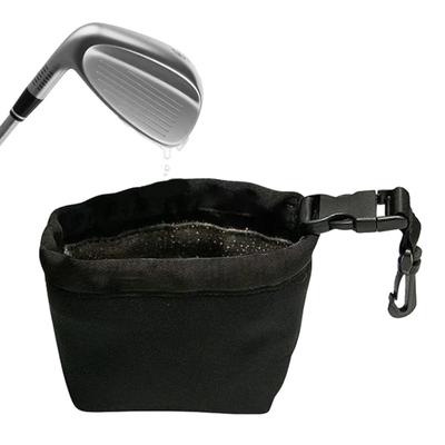1/2/3Pcs Golf Club Cleaning Bag with Detachable Clip Portable Dirt Grass Removal Golf Ball Cleaner