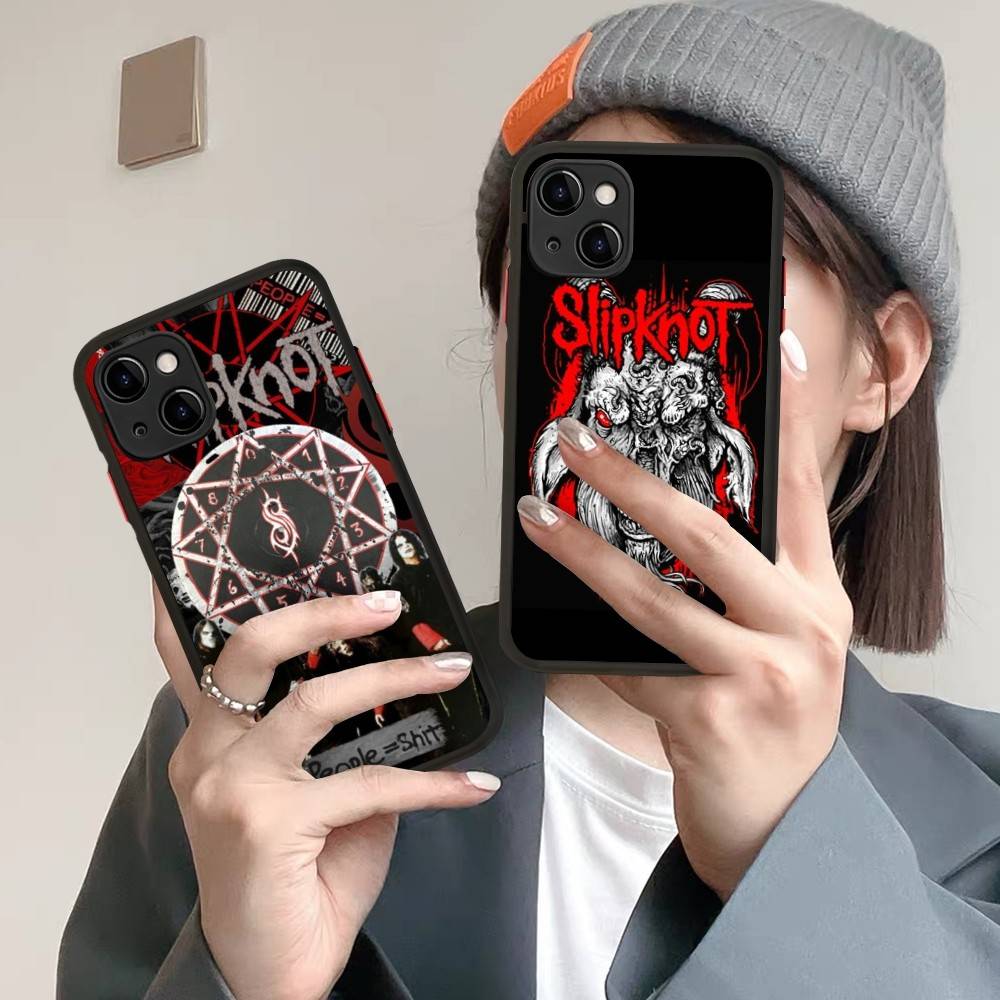 S-Slipknot Rock Matte Protective Case For IPhone 16 15 14 13 12 11 Pro Max X XS MAX Protection Case