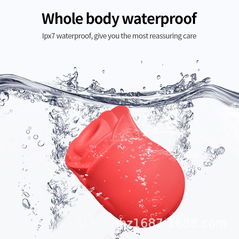 Spring Rose Erotic Tongue Vibrator - Wearable Rose Licking Toy for Women