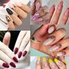 Soft Gel Oval Round Almond False Nail Tips, Medium Full Cover Clear Press On Nails for Acrylic Nail Extension Dip Powder Professional Salon Personal
