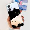 Cute Flower Cat Painted Case For Realme 10 / Realme 10 Pro / Realme 10 Pro+ Soft Silicone TPU Cover For Realme10 4G 10Pro Plus