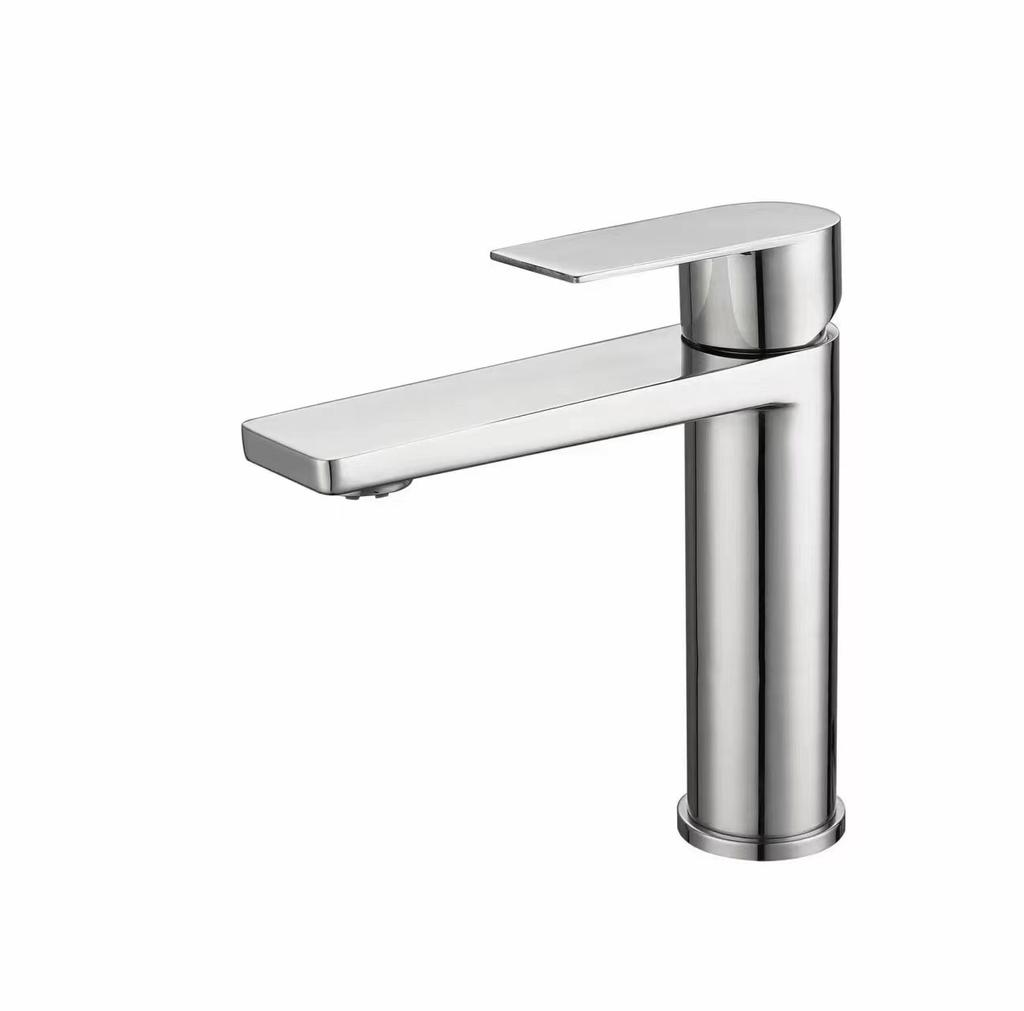 Factory Price Single Hole Basin Mixer Faucet One Handle Stainless Steel Basin Faucet for Bathroom Sink