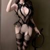 Sexy underwear sexy mesh uniform pure desire temptation perspective onesie flirting suit qqny open file free women