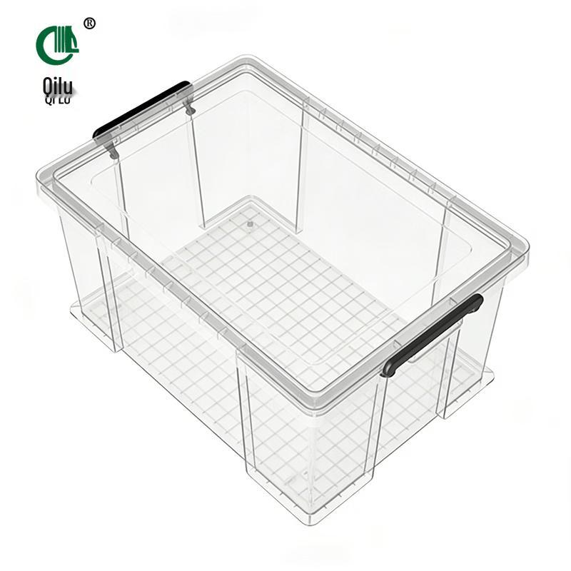 Qi Lu Transparent 100L Plastic Clothing Storage Box