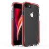 IPhone SE3 Case, IPhone SE2/7/8, Full Protection Shockproof D3O Colorful Dual-Color Precision Anti-Shock Frame Four Corners ES-78 China Red