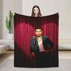 Soft Warm Blanket Travel Office Rauw Alejandro Singer Rapper Throw Blanket  Flannel Bedspread For Couch Chair Sofa Bed Sofa Bed