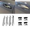 For Nissan Kicks 2025 2026 ABS Carbon Fiber Door Handle Bowl Cover Exterior Side Cap Trim Sticker Car Accessories