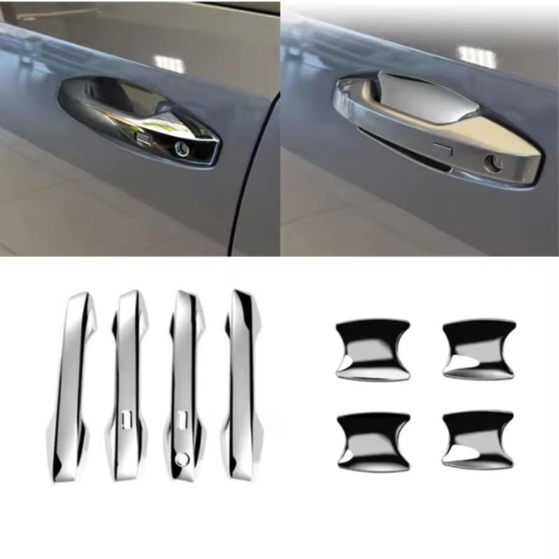 For Nissan Kicks 2025 2026 ABS Carbon Fiber Door Handle Bowl Cover Exterior Side Cap Trim Sticker Car Accessories