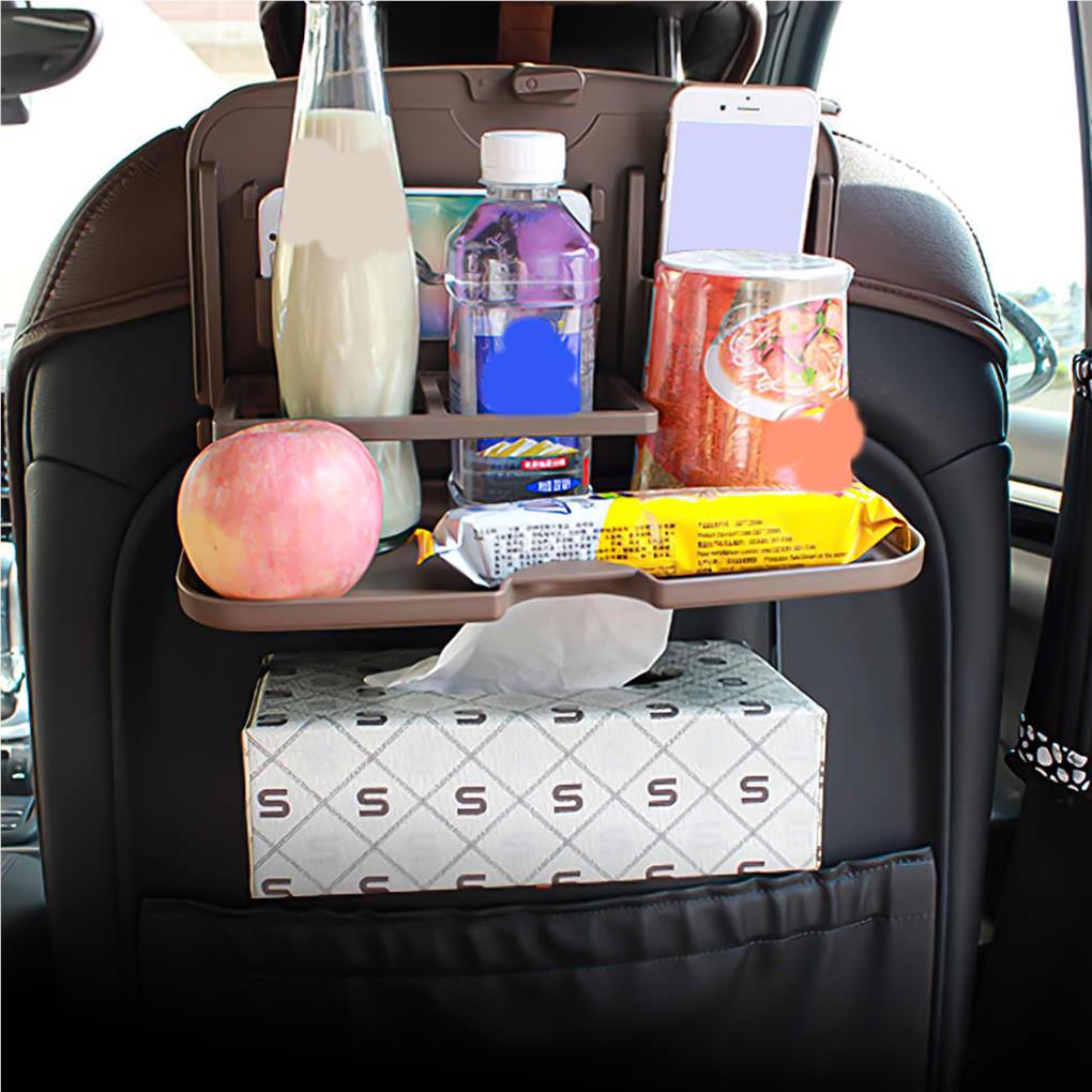 Dining Tray Snack Board Food Plate Folding Design ABS Handy Installation Vehicle Accessories Seats Meal Holder