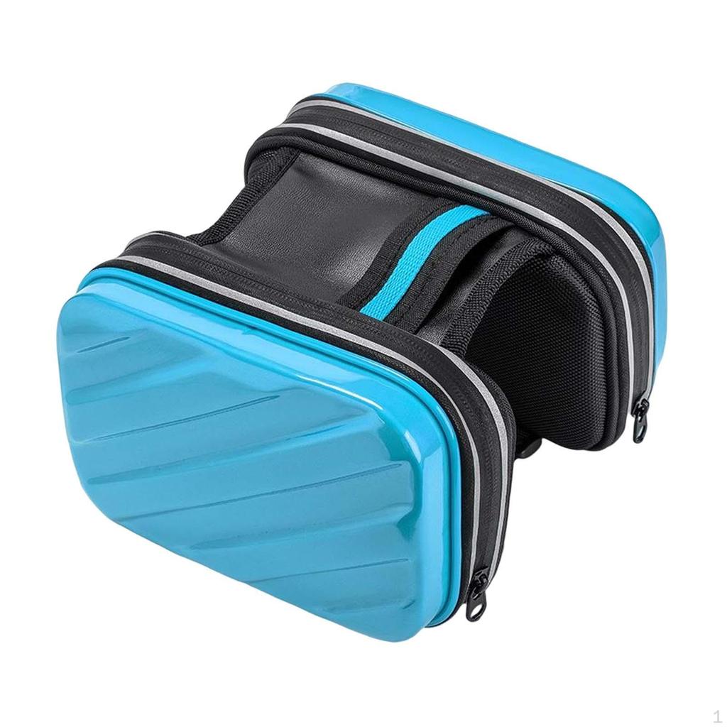 Bike Frame Front Bag with Clear Phone Holder