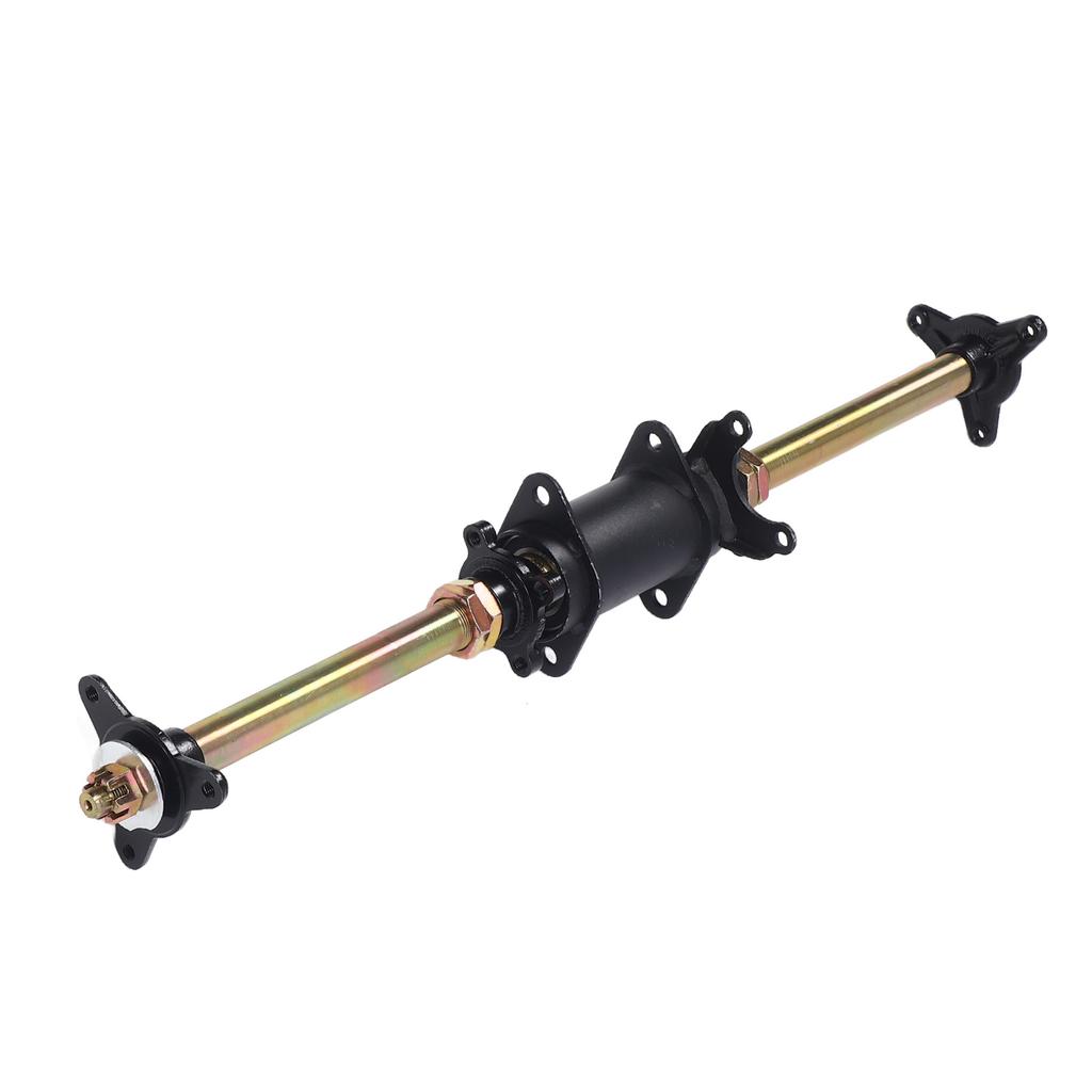 750mm 29 Inch Go Kart Rear Axle Assembly with Frame Fixing Bracket and Bolt Hub Flanges for ATV Off Road Vehicles Drift