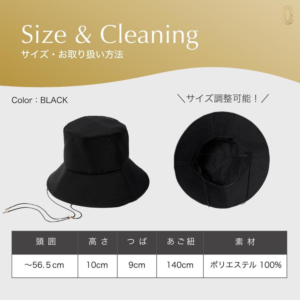 [CHAINON] [Official] (Chainon) UV Hat, 100% UV Protection, Sun Protection, Travel, Compact, UV Protection