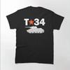 WWII Soviet T-34-76 Model 1941 Battle of Moscow T-Shirt 100% Cotton O-Neck Summer Short Sleeve Casual Mens T-shirt Size S-3XL
