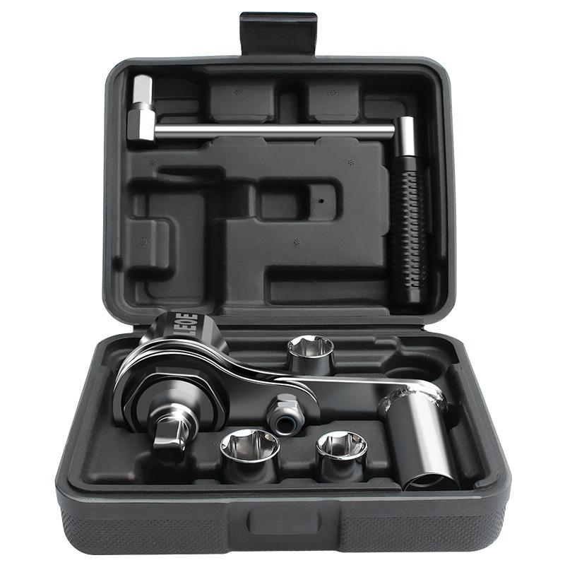 

Tire Saver Wrench 17-19-21mm Socket Mechanical Construction Portable Repair Wrench, Buggy Saver Increased Force Removal Tire Nut чёрный