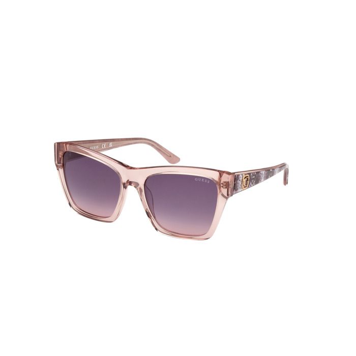Lunettes de soleil - Guess - 00113 - Beige vif - Verres violet dégradé - Calibre 55