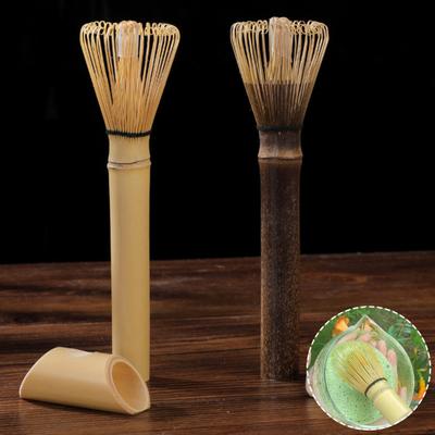 Bambu Matcha Çırpıcı 100 Uçlu El Yapımı Chasen Fırçası Matcha Yeşil Çay İçin No