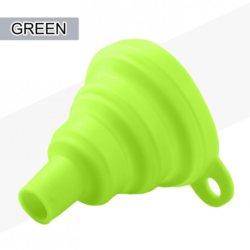 Sleek Portable Funnel Design Made of Heat Resistant Silicone Material