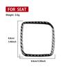 For SEAT Leon MK2 1P Cupra FR 2005—2012 Rear Trunk Switch Button Frame / 3K Carbon Fiber+ Resin / 3mm Anti-Scratch