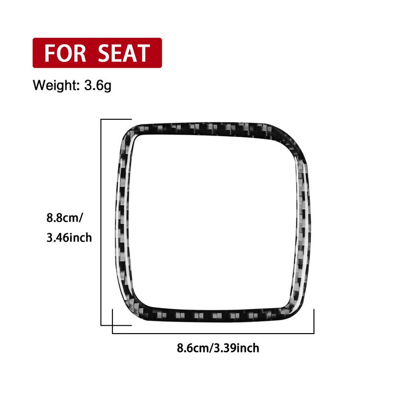 For SEAT Leon MK2 1P Cupra FR 2005—2012 Rear Trunk Switch Button Frame / 3K Carbon Fiber+ Resin / 3mm Anti-Scratch