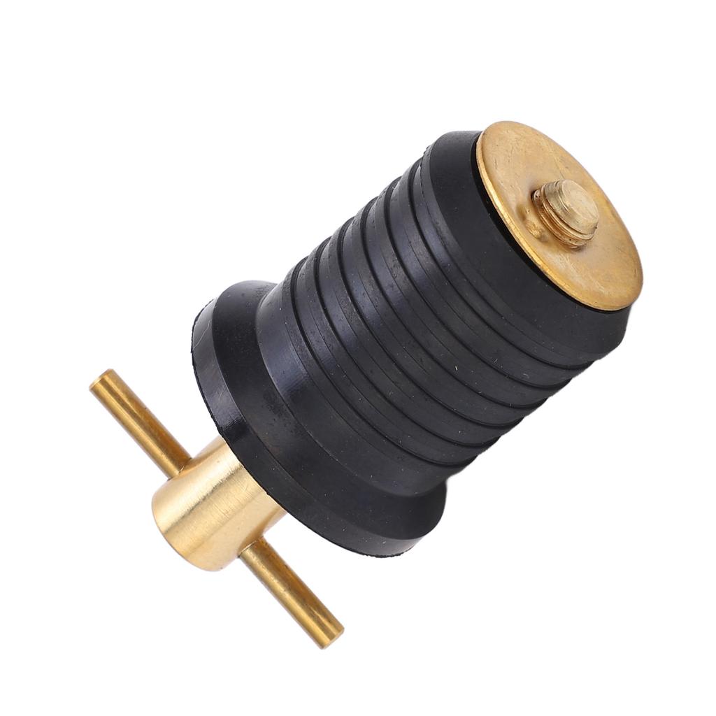 Brass T Handle Drain Plug with Rubber Sl Rust Resistance Marine Boat Accessories