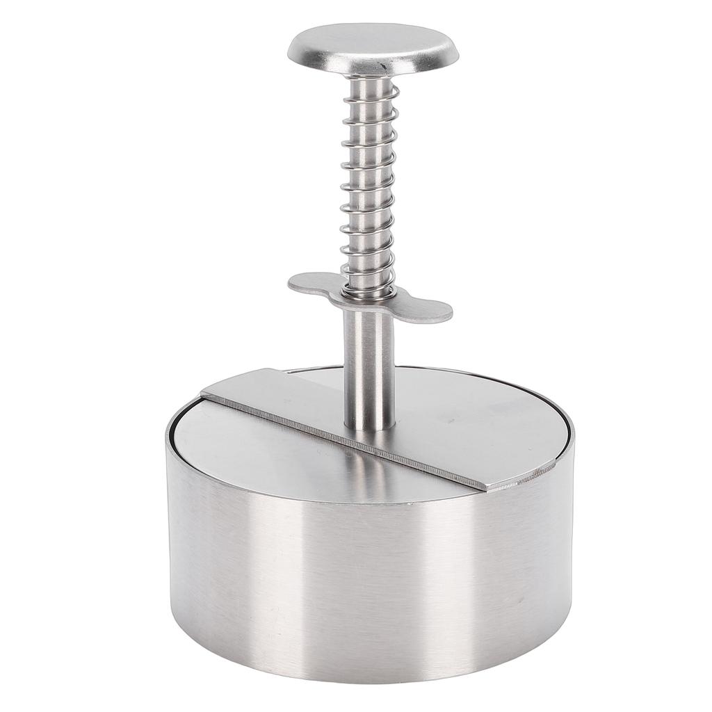 Hamburger Patty Maker 304 Stainless Steel Manual Burger Press Patty Making Mold for Beef Vegetables BBQ 10.15cm 4in