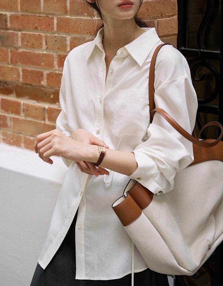 

JicoutureTR Women s Loose Lace-Up Long-Sleeve Shirt for Early Autumn/Winter Medium