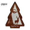 Unique Christmas Gifts 3D Wooden LED Night Light, Hollow Carved Tabletop Decor Seasonal with Warm Glow, Festive Holiday Home And Office Decoration