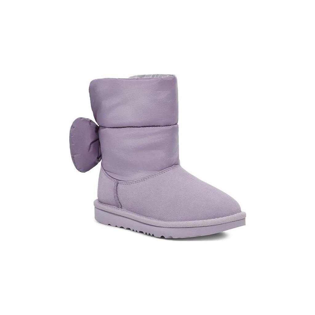 UGG Classic Novelty Suede Bow Mid Calf Snow Boots Kids boots Lavender 1130756K-JGL