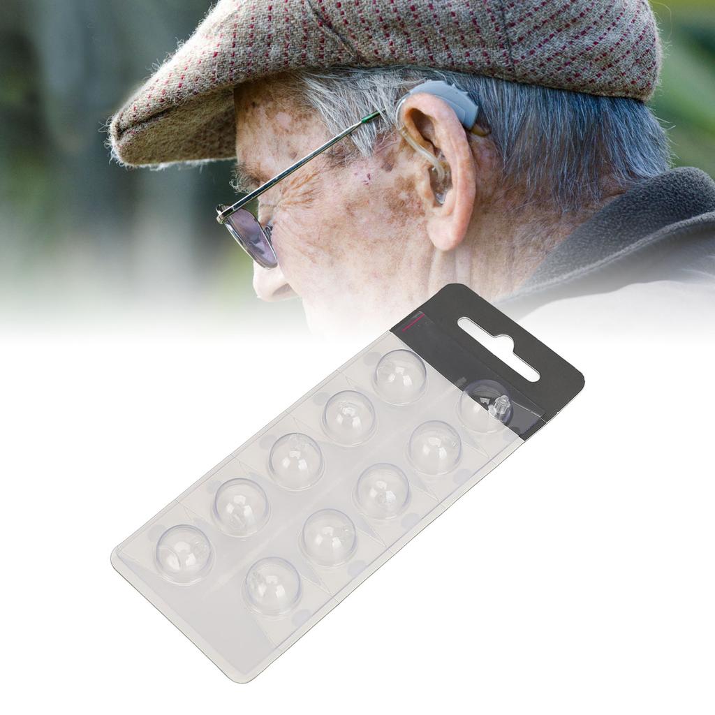 10 Stück Schallverstärker Offene Kuppeln Rund Geformt Weiches Silikon Ohrstöpsel Spitzen Kuppel Set für Oti