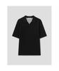8seconds Double-Weave Open Collar Short Sleeve Knit Black