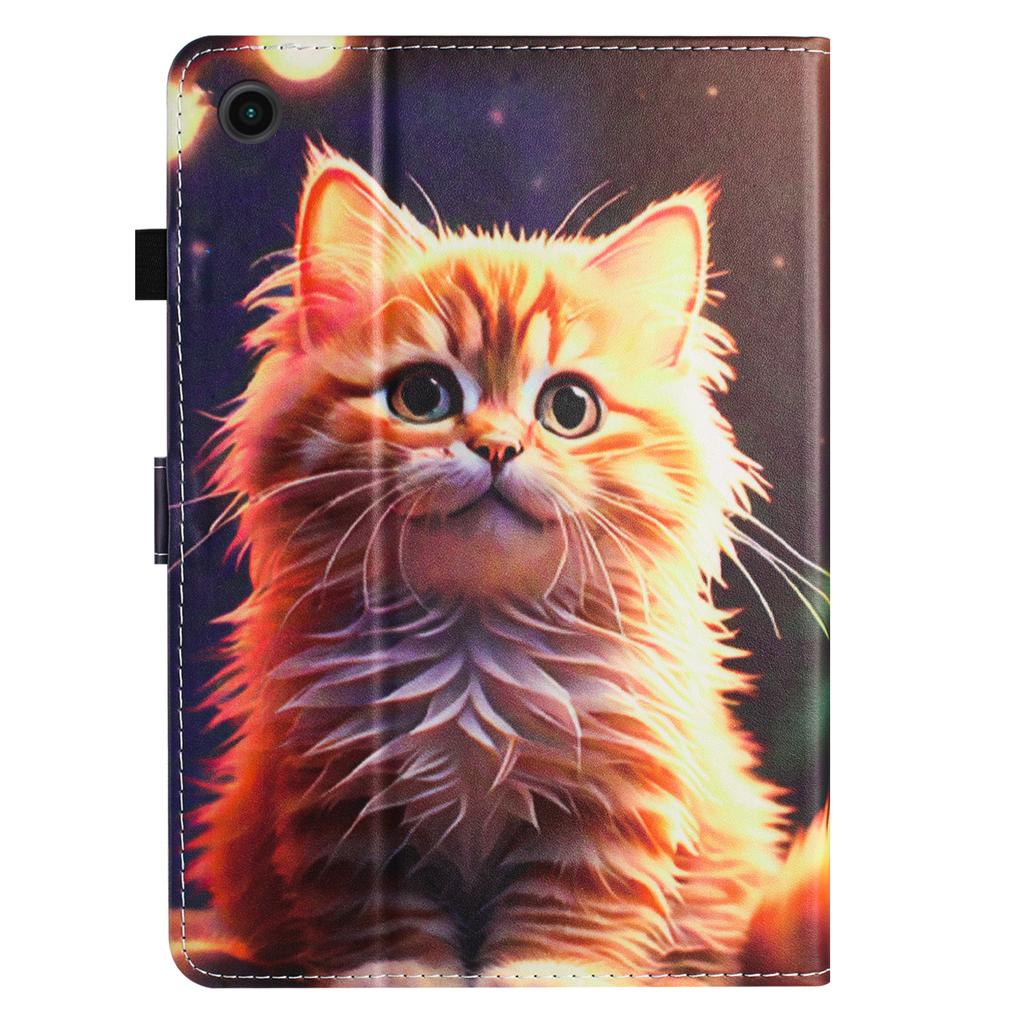 Painted Cute Animals and Coconut Trees Pattern PU Leather Tablets Case with For Samsung Tab A7 Lite,Tab A 10.1,Tab S6 Lite,Tab A7,Tab A8,Tab A9...