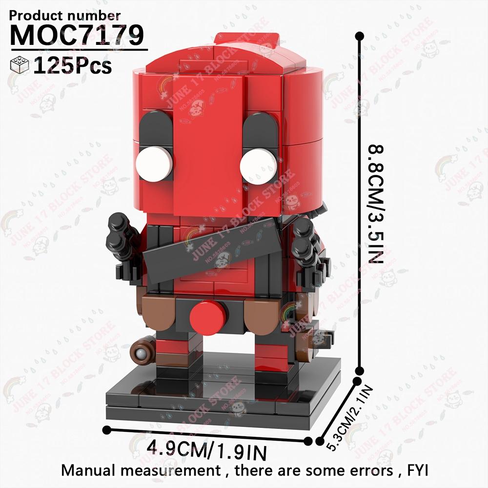 MOOXI Superhero Brickheadzed MOC Brick Movie Figure Doctor Doom Witch Kingpins Scale Model Compatible Building Block Toy Children Gift Present