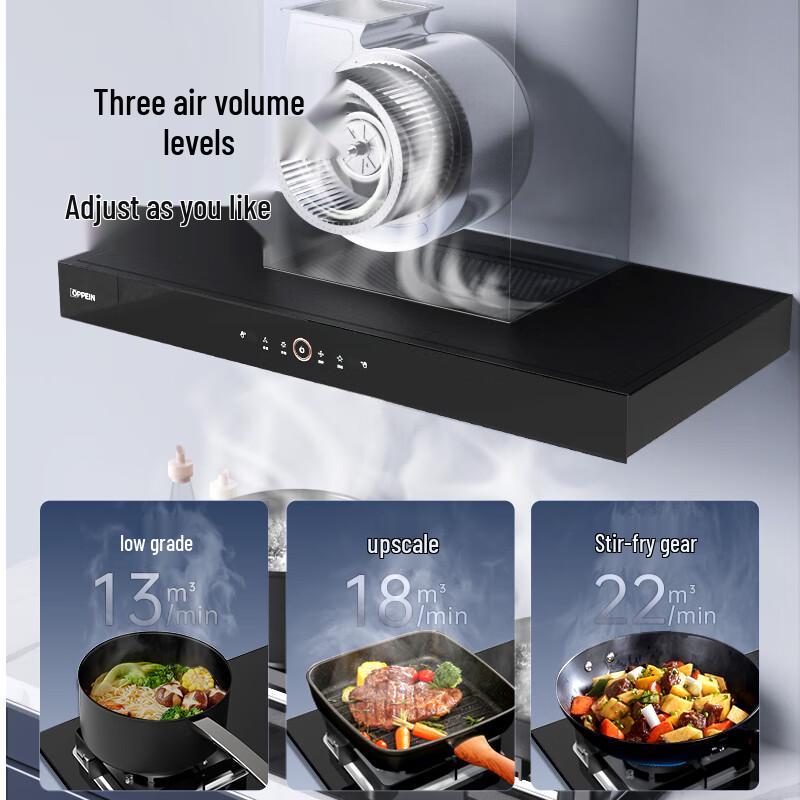 Oppein E801TA 22m³/min Gesture Control European Range Hood CN plug (adapter included)