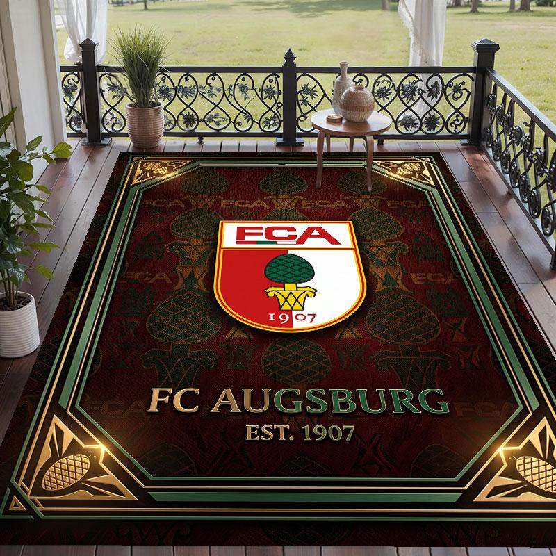 Weicher Boden Teppich FC Augsburg FC Muster Teppich Teppichboden Dekorationsmatte Für Heimzimmer Dekoration