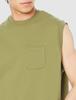 Champion 9oz Loose Fit Oversized Sweat Made In Size L Men's Fleece-Lined Vest, USA, C5-V001, Olive,