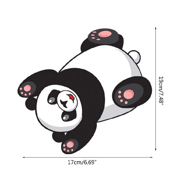 Wandaufkleber Niedlich Bunt für Riesenpanda-Muster Laptop-Außendekorationen Wand D