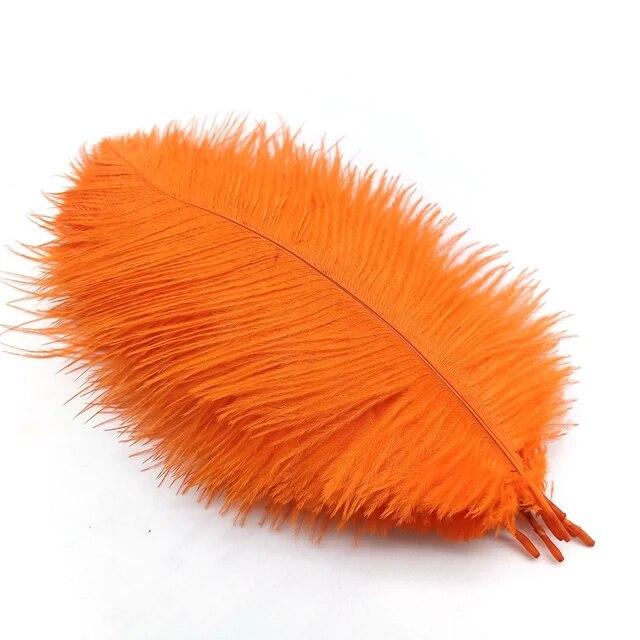 10Pcs Ostrich Feathers Decorative Vase Pluma Wedding Table Centerpieces Carnival Accessories DIY Creative Leisure Craft Supplies