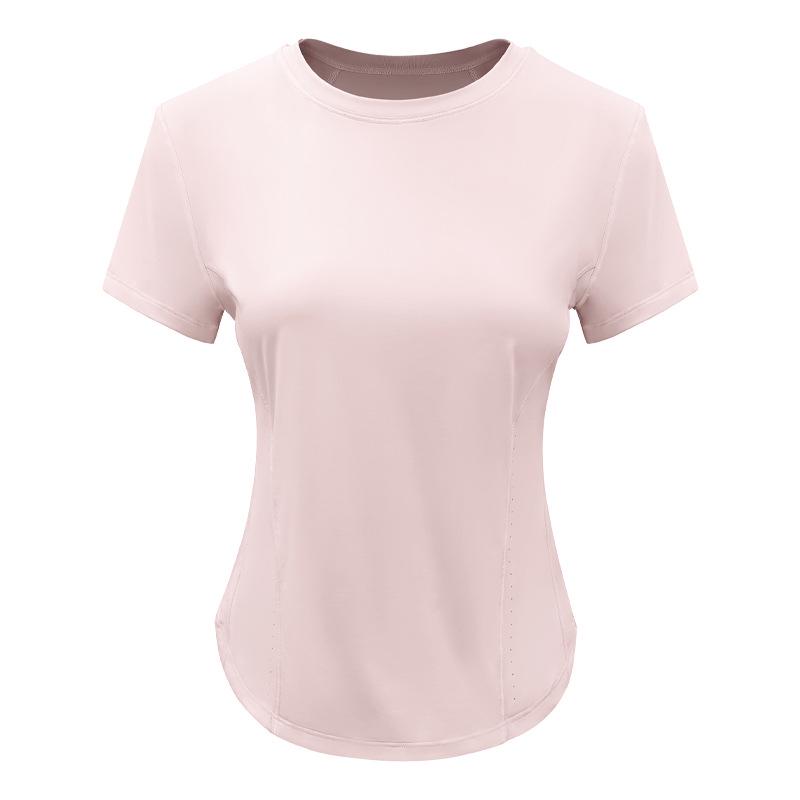 

Женская футболка для йоги UPF50+ с быстрой сушкой - Ощущение льда, Летний топ для фитнеса на открытом воздухе M