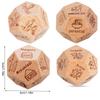 Date Night Dice,Food Decision Dice,Date Night Wooden Dice Game For Couples, Wood Reusable Couple Dice,Funny Anniversary Date
