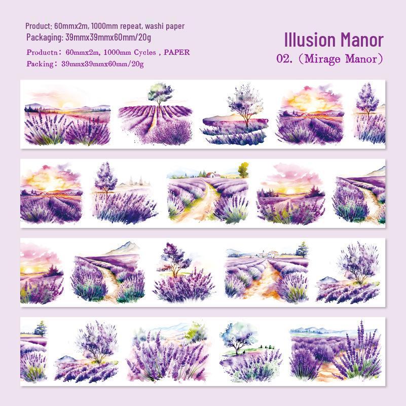 Yan Ji Four Seasons Scenery Washi Tape Collection - 4 Designs