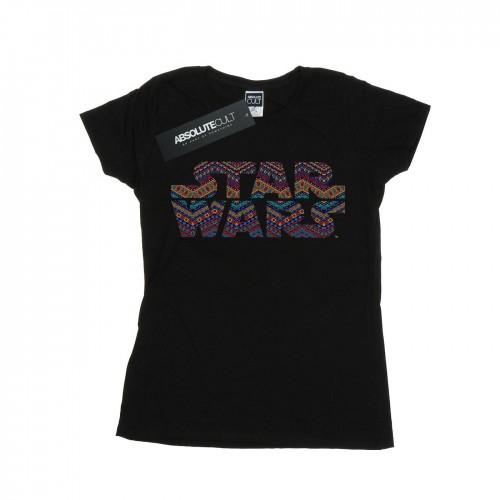 

Star Wars Womens/Ladies Colour Aztec Logo Cotton T-Shirt білий