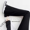 Women's Slimming High-Waist Fleece Lined Micro Flare Yoga Pants with Zipper - Autumn/Winter Trend