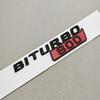 Car Styling Biturbo 800 900 Car Sticker Gloss Black Side Fender Emblem Decals For Mercedes Benz Brabus AMG Modified Accessories QV1